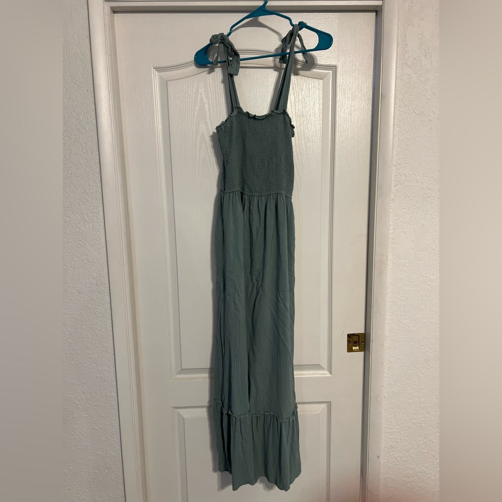 Zesica Sage Green Maxi Dress
